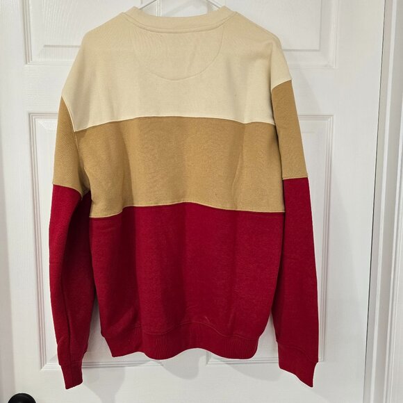 San Fancisco 49ers Men's NFL Ultra Game Embroidered Sweatshirt Red Tan Sz L NWT - Picture 7 of 10